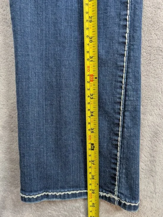 Liuces Jeans Womens Size 16 Slim Fit Laced Rhinestones Low Rise Western Cowgirl - Picture 6 of 10